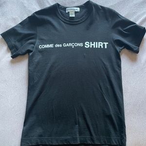 Comme de Garçon SHIRT Black Tee - Size XS